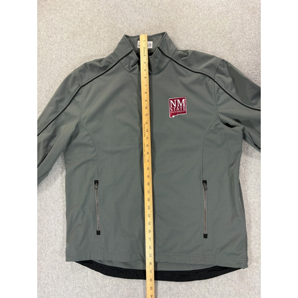 New Mexico State Aggies Stitched Logo Campus Jacket (Men's Large) Gray - Picture 9 of 12